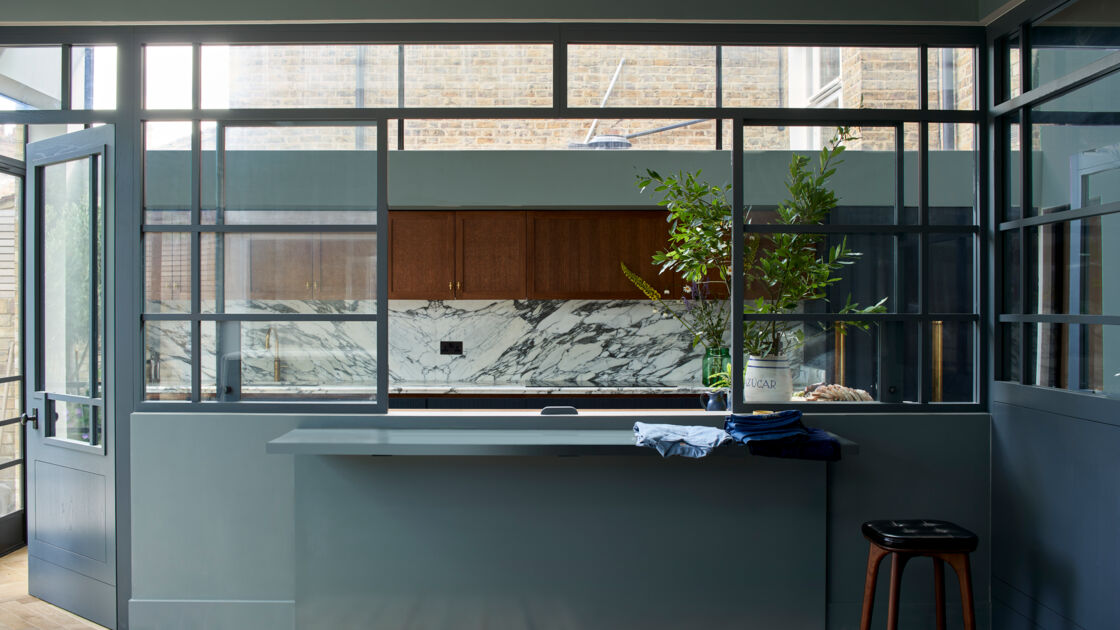 Küche in Blau von Farrow & Ball