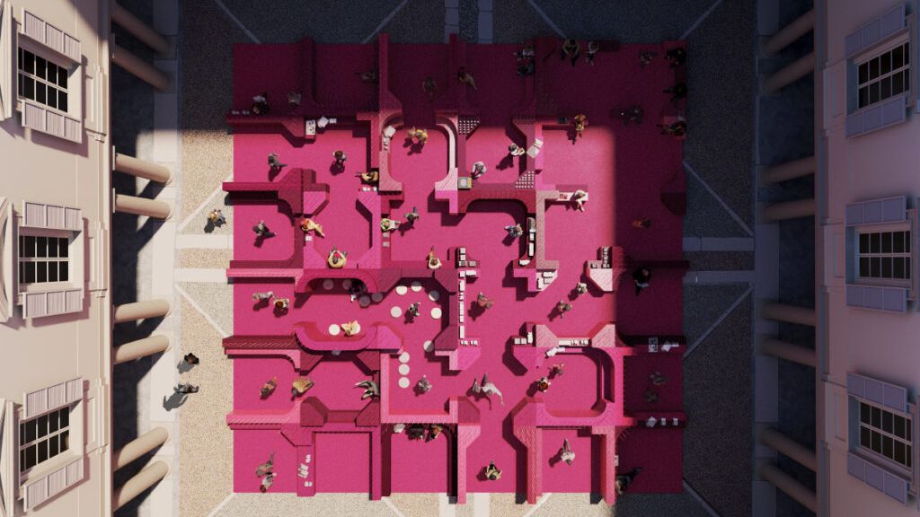 MoscaPartners-Variations-2026-Palazzo-Litta-Milano-Italy.-Metamorphosis-in-Motion-Top-View-©-Lina-Ghotmeh