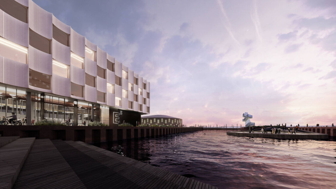 Education Esbjerg Rendering von Bjarke Ingels Group