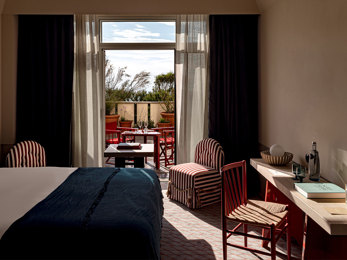 Zimmer mit Ausblick im Regina Experimental Hotel in Biarritz, Frankreich