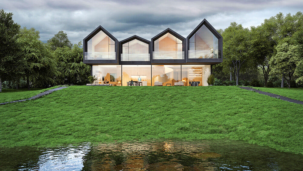 Die Lake-Villa am Stienitzsee bei Rüdersdorf in Brandenburg