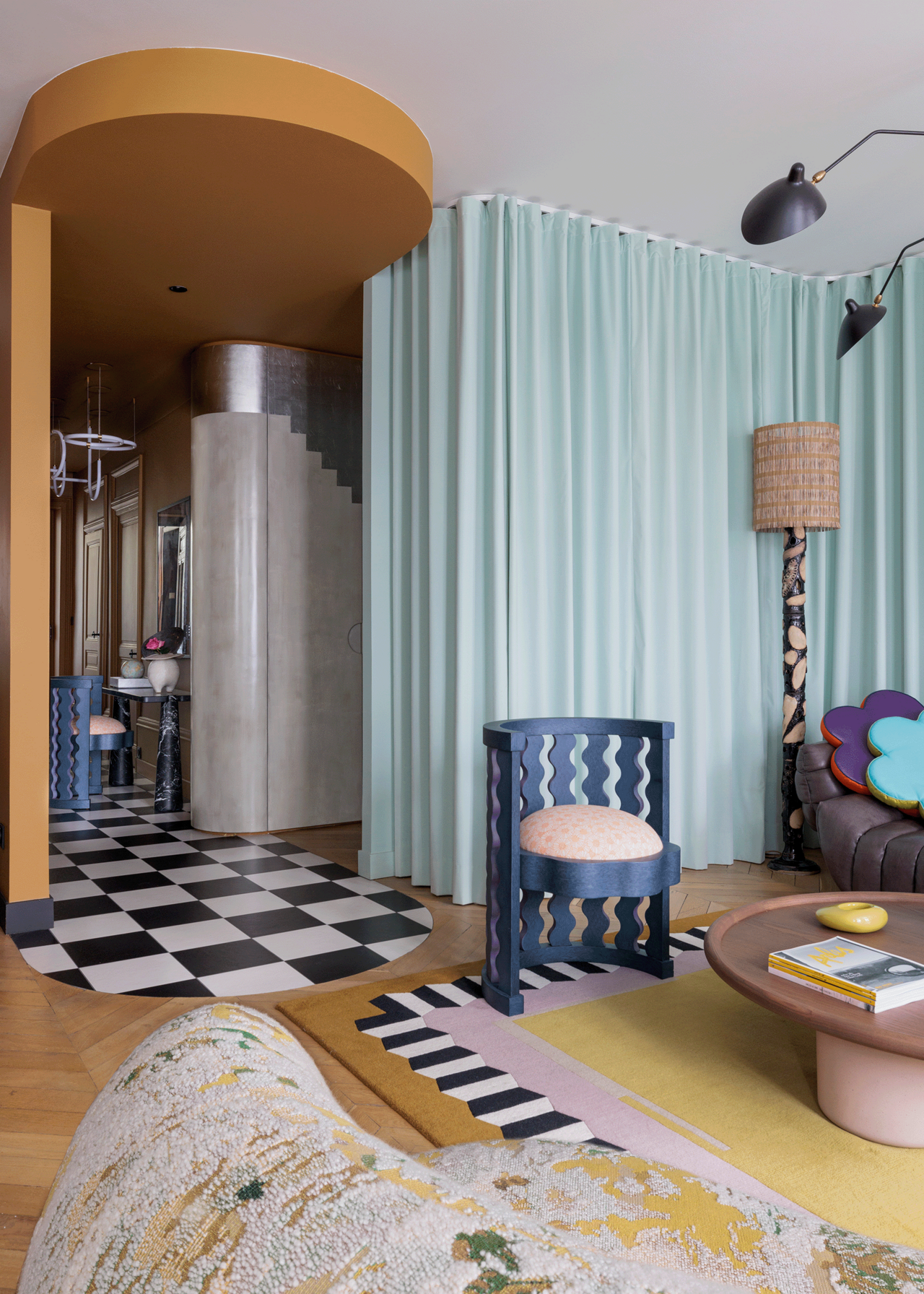 Buntes Wohnzimmer von Claude Cartier