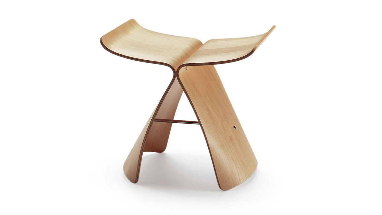 Butterfly Stool von Sori Yanagi, hergestellt von Vitra