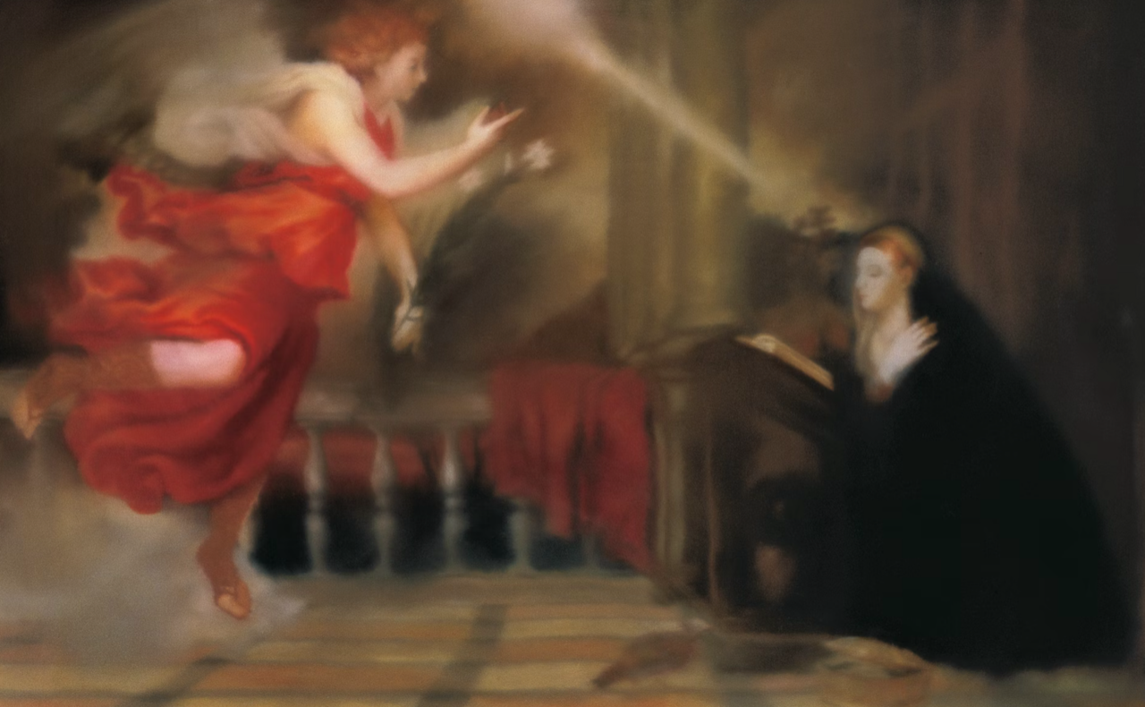 Gerhard Richter, Verkündigung nach Tizian, 1973