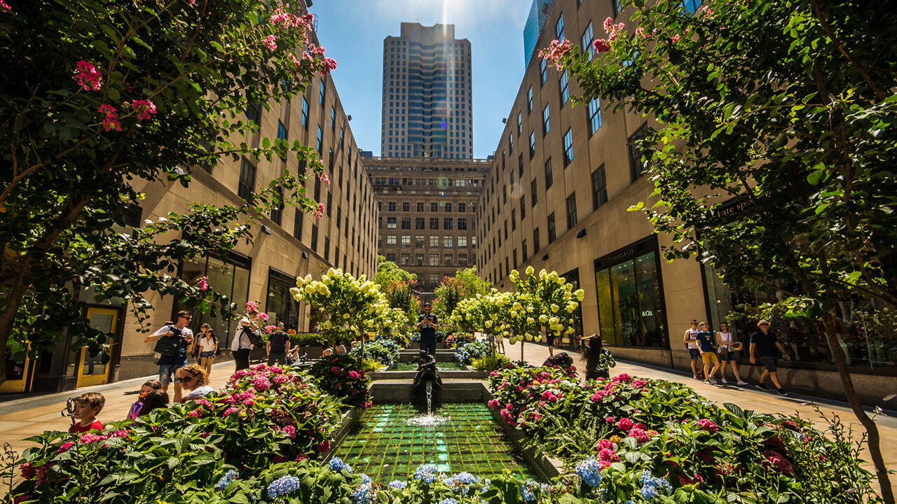 Channel Gardens Rockefeller Center New York 