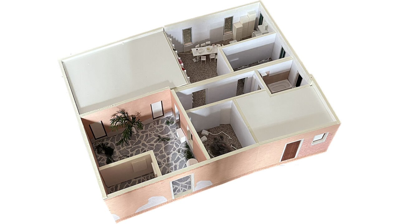 Model zum estnischen Beitrag zur Architekturbienale 2023 mit dem Titel "Home Stage".