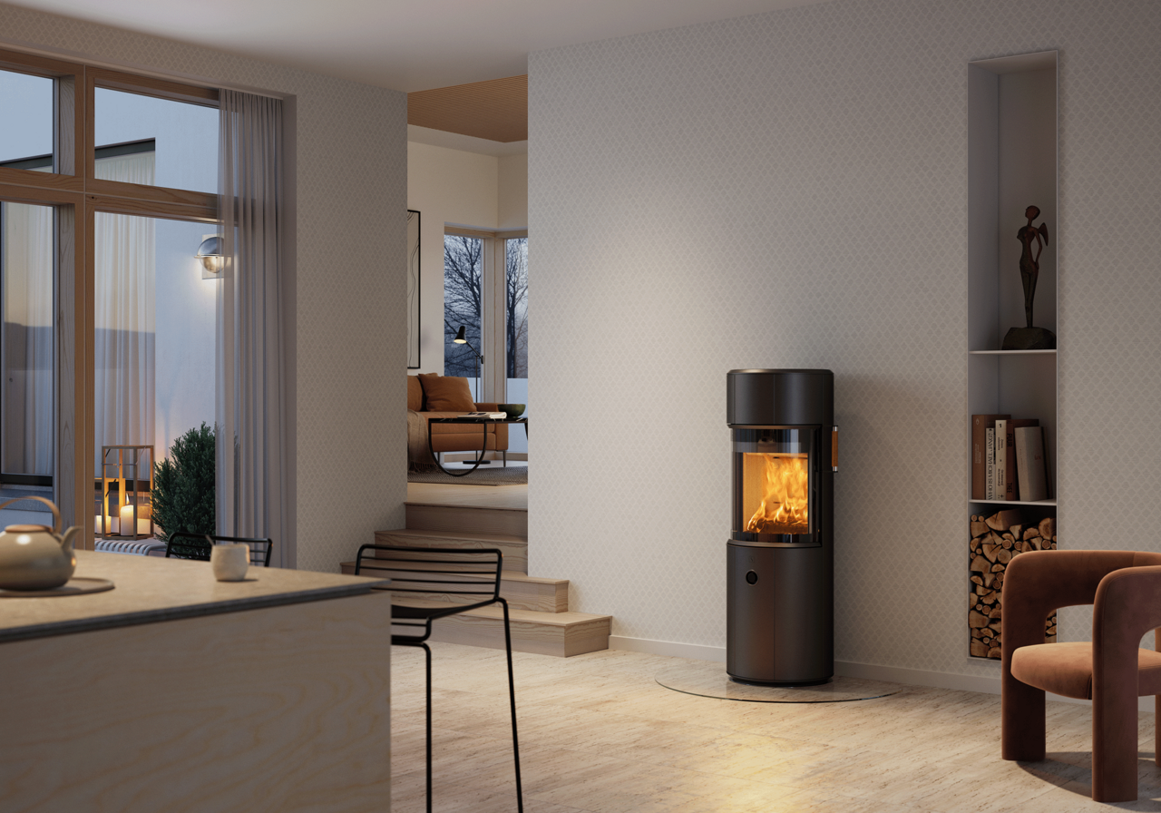 Moderner Kamin Scan 67 von Jotul