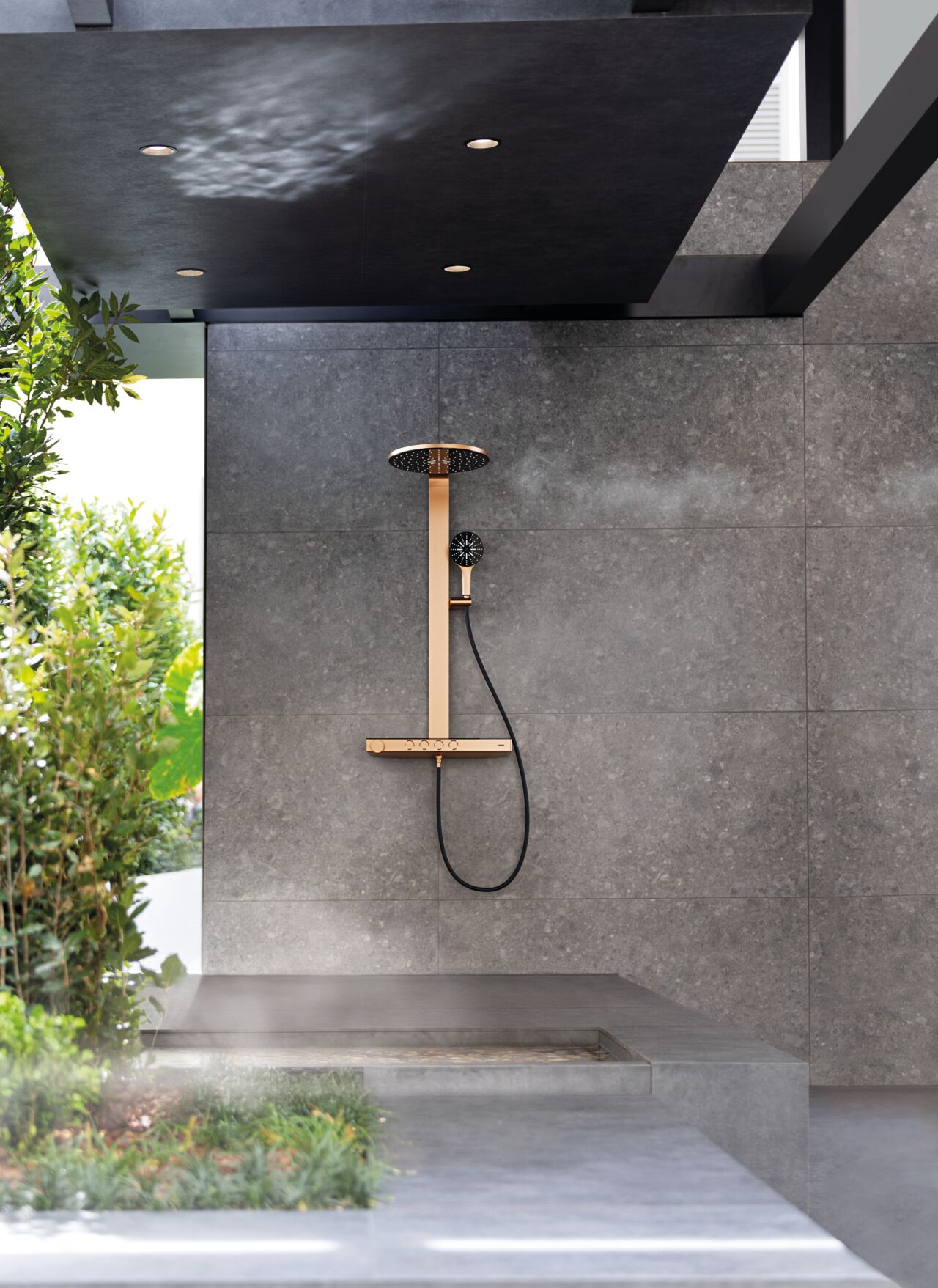 GROHE_Rainshower_Aqua_Pure_Warm_Sunset_schwarze_Akzente