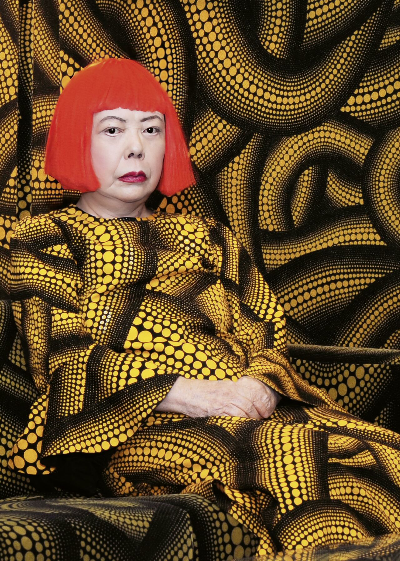 Kusama mit gelben Baum LIVING ROOM AN DER AICHI TRIENNALE, 2010