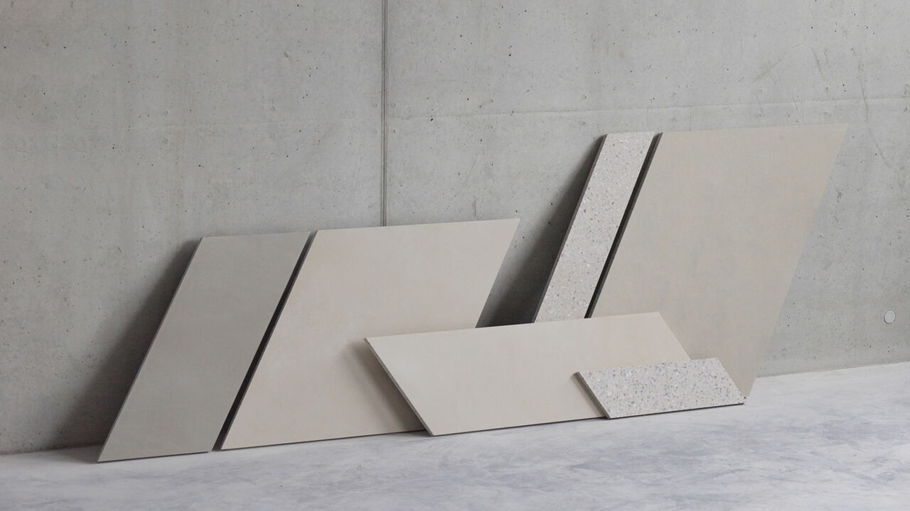 Designfliesen aus der Architektur-Betonkollektion GDM.AWA von GODELMANN, Design: Sebastian Herkner