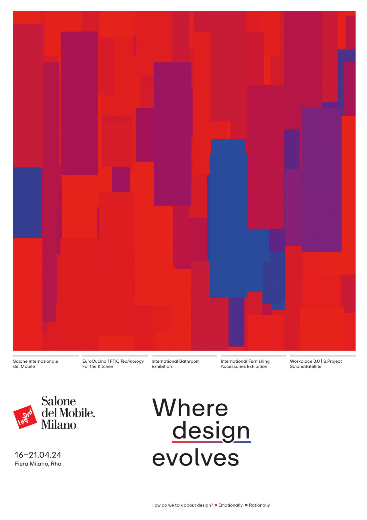 Kommunikationskampagne "Where Design Evolves" des Salone del Mobile 2024