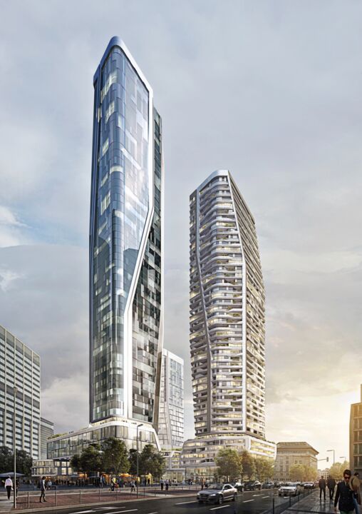 „Four“, Wohn-, Büro- komplex, Frankfurt