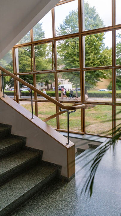 Treppenhaus Bilbiothek in Wyborg, Russland von Alvar Aalto