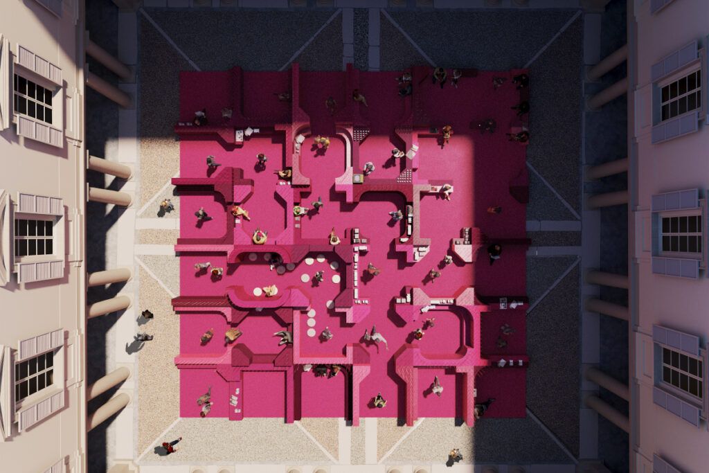 MoscaPartners-Variations-2026-Palazzo-Litta-Milano-Italy.-Metamorphosis-in-Motion-Top-View-&copy;-Lina-Ghotmeh