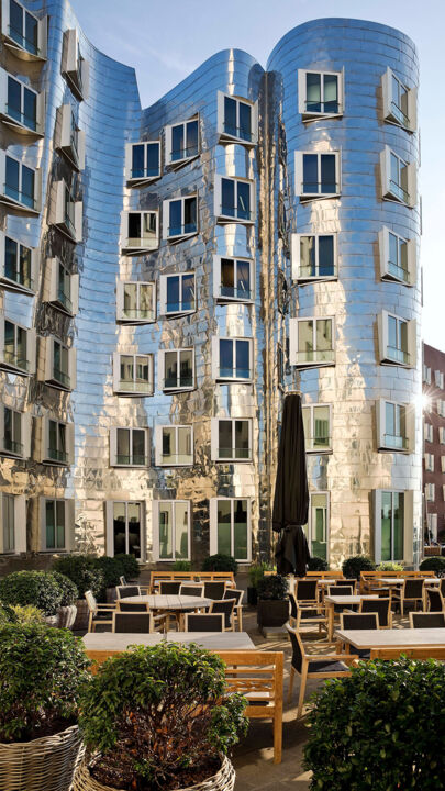 Neuer Zollhof im Medienhafen Düsseldorf von Frank Gehry