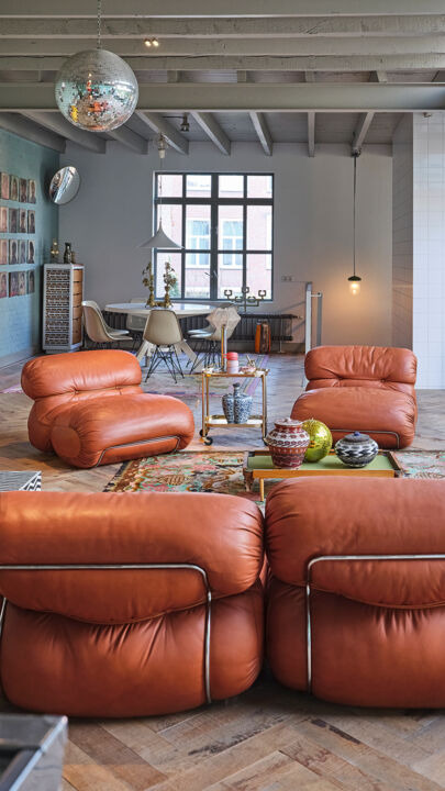 Homestory Petra-Janssen & Edwin Vollebergh: Sesselentwürfe von Afra und Tobia Scapa