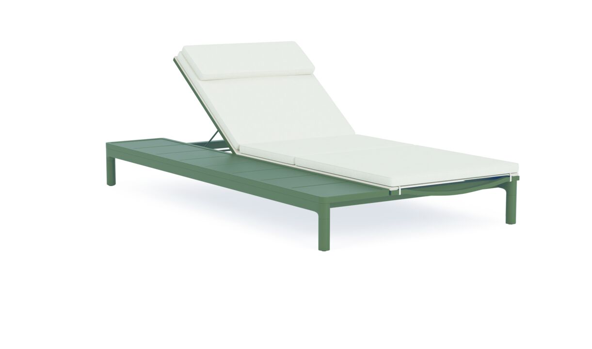 Perennials and Sutherland_Franck Aluminum Armless Chaise-2_tz