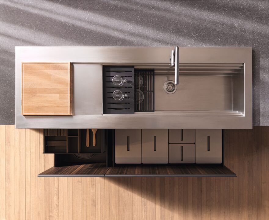 Kücheninsel Hi-Line 6 Framedoor von Molteni