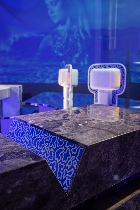 Odone Angelo, Veins of Blue by Claudio Larcher Design_installation view_ph Nathalie Krag_3