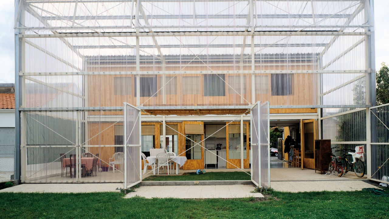 Ost-Ansicht des Latapie House in Floirac, Frankreich von Lacaton und Vassal