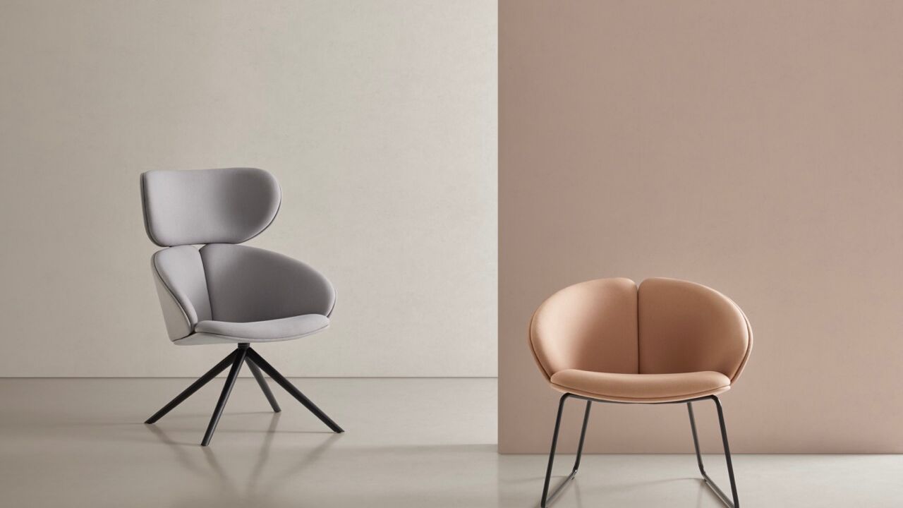 Peach armchair