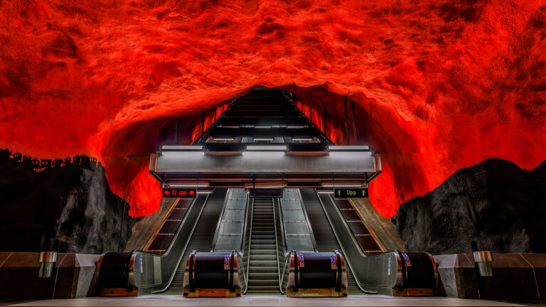 U-Bahn-Station Solna Centrum in Stockholm
