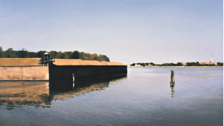 Gerhard Richter, Venedig (Insel), 1985
Huile sur toile / Oil on canvas 50 x 70 cm Yageo Foundation Collection, Taïwan © Gerhard Richter 2025 (18102025) Gerhard Richter, Venedig (Insel), 1985
