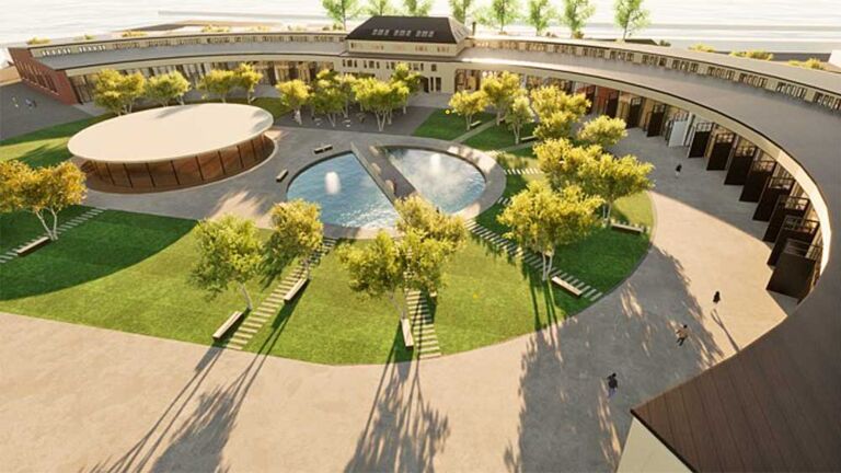 Beeindruckende Industriearchitektur: Der frühere Ringlokschuppen wird Heimat des Coppenrath Innovation Centre (CIC) und geistiges Zentrum des Lok-Viertel. Der frühere Ringlockschuppen