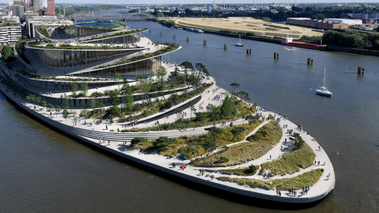 So soll die neue Hamburger Oper aussehen, die von der Bjarke Ingels Group konzipiert wurde. Oper Hamburg Bjarke Ingels Group