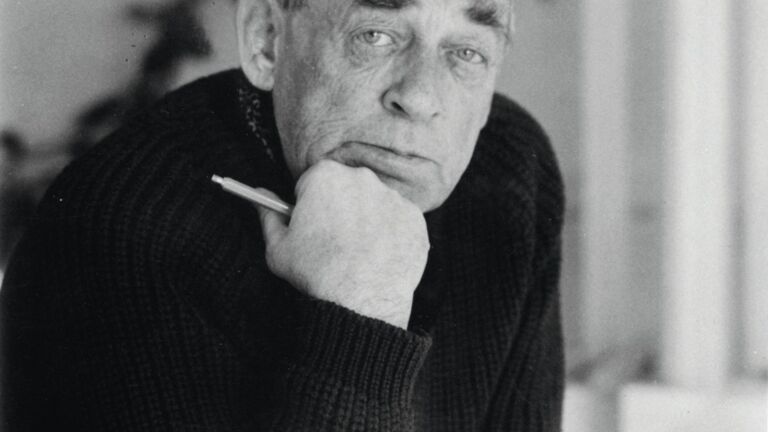 Porträt des finnischen Designers Alvar Aalto